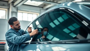 Apply ceramic window tint to improve vehicle aesthetics and protection