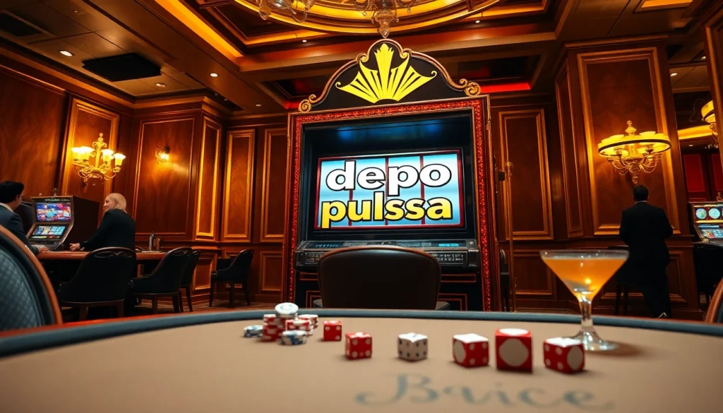 Rasakan sensasi slot depo pulsa saat para pemain menikmati kemenangan seru di kasino mewah.
