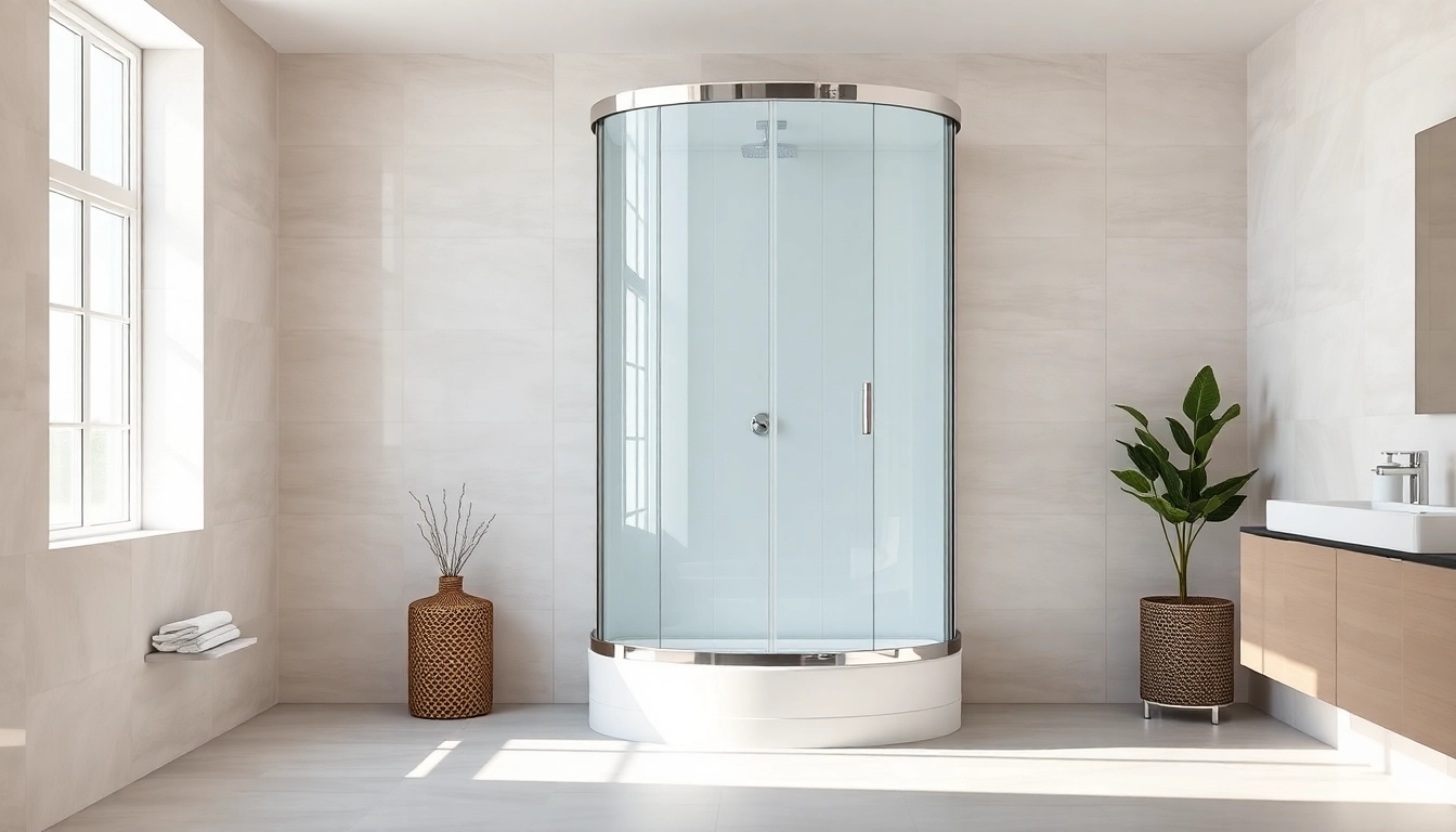 Erstklassige duschkabine 100x100 in stilvollem Badezimmer mit eleganten Details.