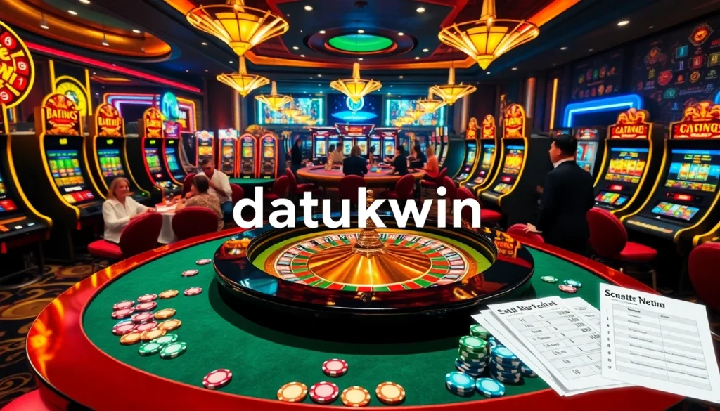 Rasakan dunia permainan datukwin yang mendebarkan dengan visual kasino yang hidup.