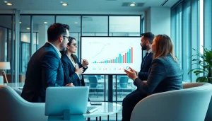 Hire experienced B2B sales professionals collaborating in a bright office environment.