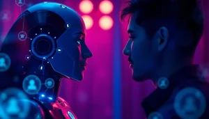 Realistic nsfw ai chatbot interaction featuring immersive experience in vibrant colors.