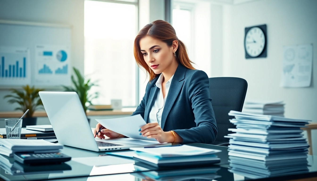 Usługi księgowe świadczone przez Marzenę Owczarzak w nowoczesnym biurze.