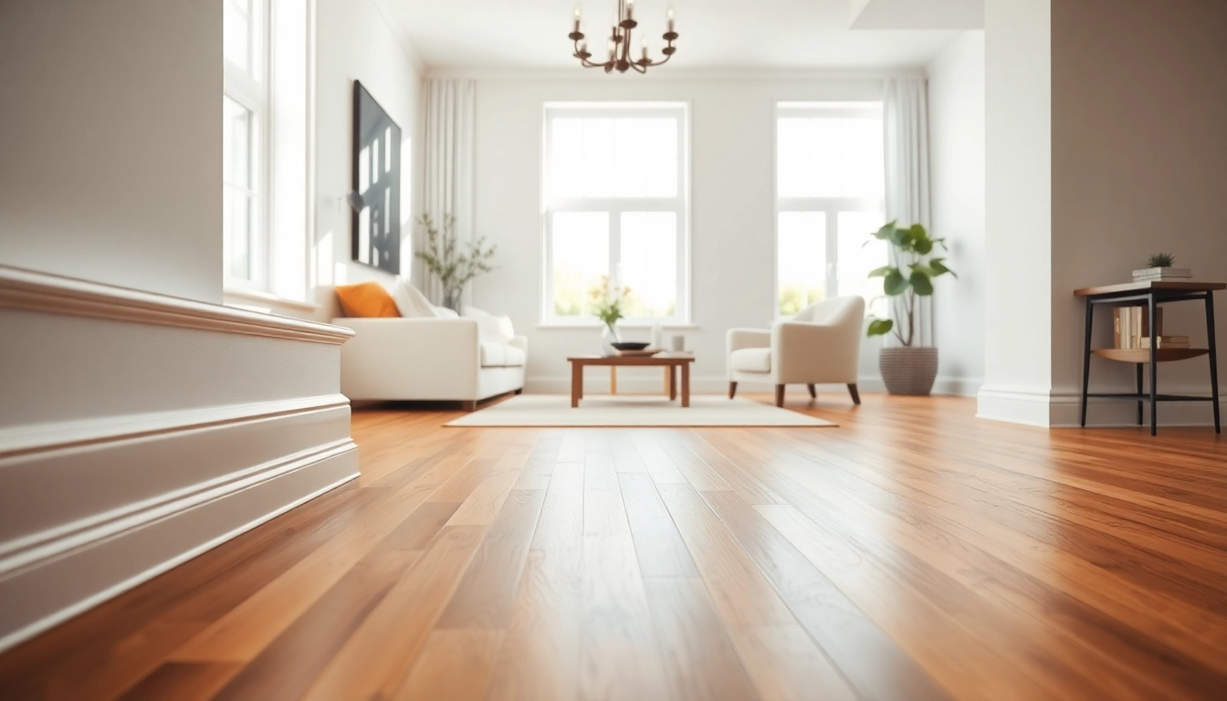Explore stylish baseboards in a modern living room showcasing craftsmanship and warmth.