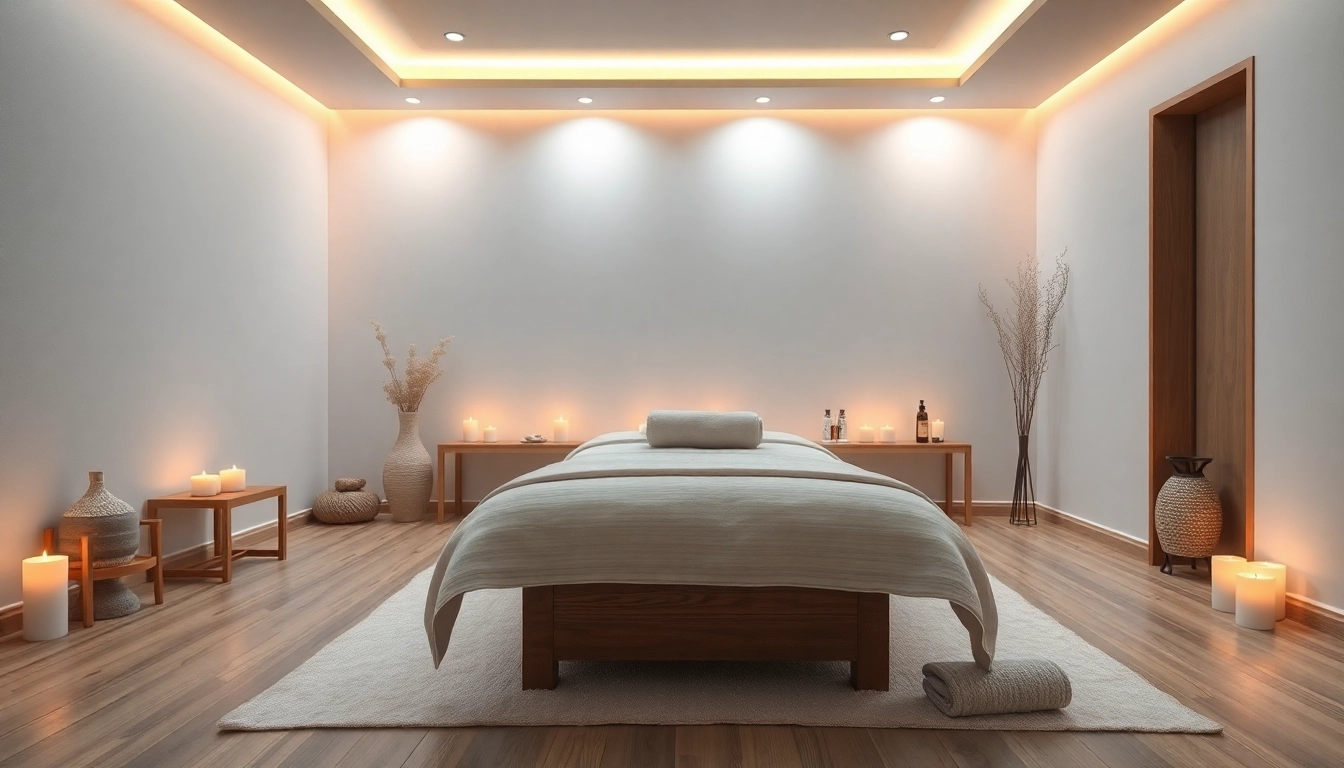 편안한 색상과 매력적인 장식이 어우러진 1인샵 마사지 치료실의 편안한 내부.